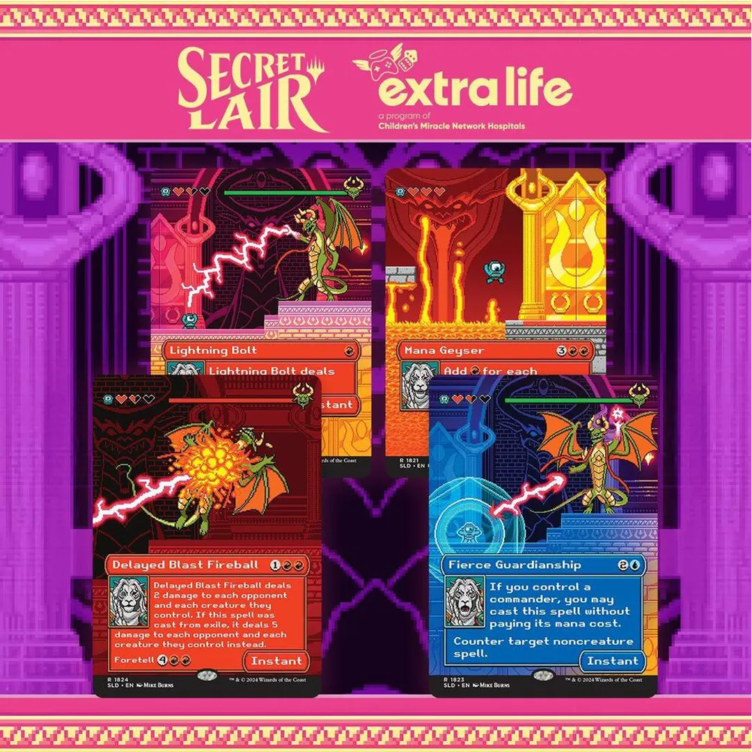 Secret Lair Drop - Pixel Perfect Extra Life 2024 [Rainbow Foil Edition]