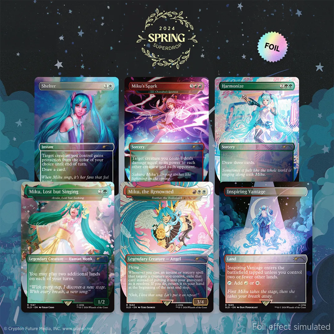 Secret Lair Drop - Secret Lair x Hatsune Miku: Sakura Superstar [EN] [Foil Edition]