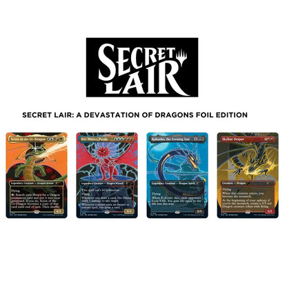 Secret Lair Drop - A Devastation Of Dragons [Rainbow Foil Edition]